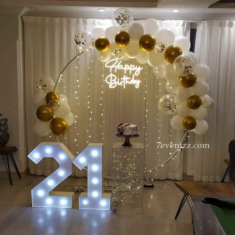Is your birthday coming up soon? Are you excited about capturing stunning birthday photos at home? Look no further! We have Birthday Decoration in Delhi ideas to help you transform a single wall in your house into a fabulous photo shoot backdrop. So, grab your tools, get ready, and let's dive into these fun and Balloon Decoration suggestions that will ensure amazing birthday pictures right in the comfort of your own home! Birthday Lights Decoration, Birthday Lights, 25 Birthday Decorations, 18th Birthday Decorations, 21st Birthday Decorations, Birthday Decorations At Home, Birthday Backdrop, Birthday Party Decorations, Birthday Decorations