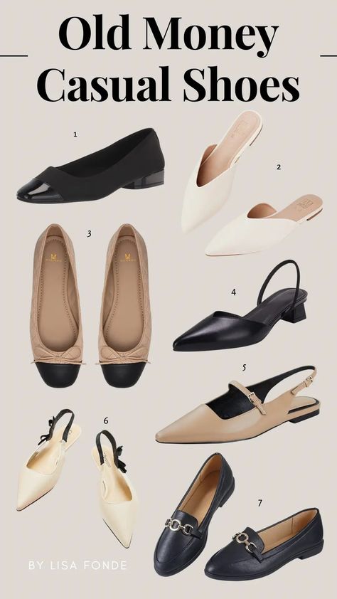 Shoes, Casual, Business Casual Outfits, Dress Shoes, Slingback, Office Shoes, Classic Outfits, Classy Work Outfits, Old Money Style