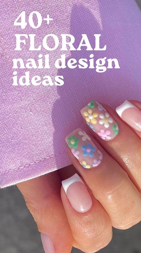 summer nail design ideas Floral, Colourful Nail Designs, Flower Nails, Ideas, Nail Designs, Design, Uñas, Floral Nail Designs, Colorful Nail Designs