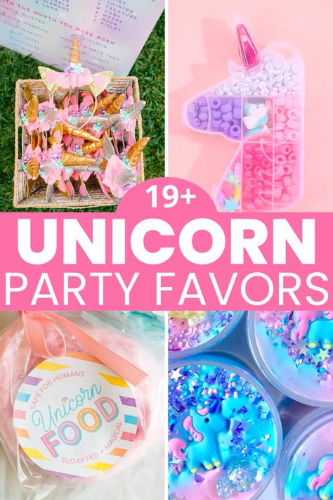 unicorn party favors Party Favours, Unicorn Party Favor, Unicorn Party Favors, Kid Party Favors, Unicorn Party Supplies, Unicorn Party Bags, Diy Unicorn Birthday Party, Party Favors For Kids Birthday, Rainbow Party Favors
