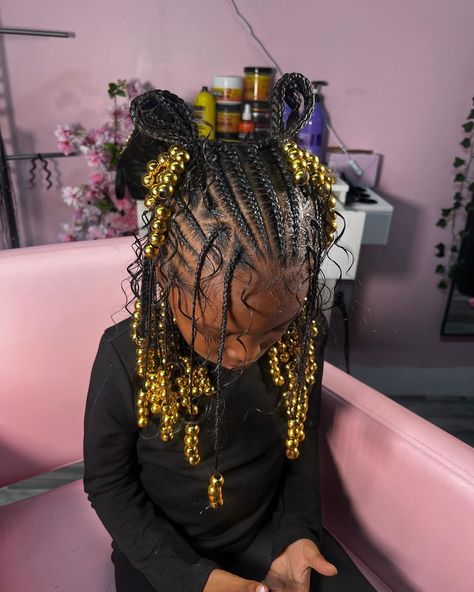 15 Stitch Braids Styles That Will Turn Heads Kids Hairstyles Girls, Black Kids Hairstyles, Kids Hairstyles, Haar, Girls Hairstyles Braids, Kid Braid Styles, Kids Curly Hairstyles, Black Kids Braids Hairstyles