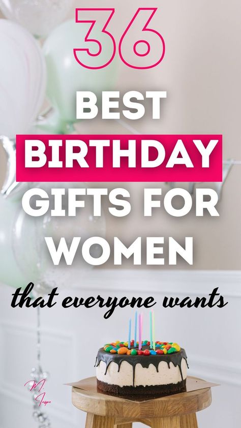 birthday cake and balloons. 36 best birthday gifts for women that everyone wants on mindfulnessinspo.com Birthday Gifts For Girlfriend, Birthday Gifts For Sister, Birthday Gifts For Best Friend, Birthday Gifts For Women, Friend Birthday Gifts, Birthday Gifts For Girls, Best Birthday Gifts, 30th Birthday Gifts For Best Friend, Unique Birthday Gifts