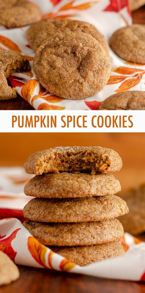 Thanksgiving, Halloween, Dessert, Snacks, Pumpkin Spice Cookies, Pumpkin Spice, Pumpkin Spice Cookie Recipe, Pumpkin Sugar Cookies, Pumpkin Oatmeal Cookies