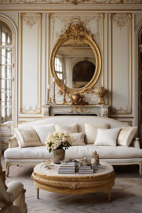 Explore the epitome of classic comfort with Parisian-inspired living room ideas. Interior Design, Design, French Interior, Decoration, Inspiration, Dekorasyon, Interieur, Deko, French Style Bedroom