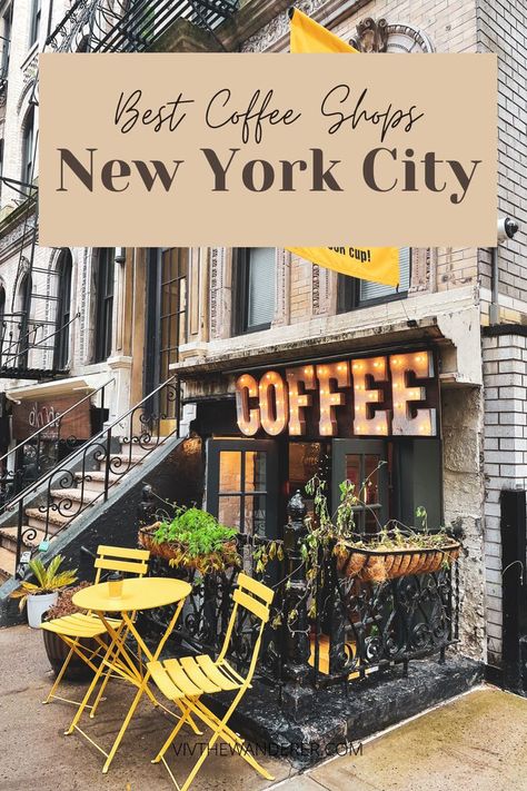 Best Coffee Nyc, Best Coffee Shop, Coffee Places, Best Coffee Shops Nyc, New York Coffee, Coffee Shop New York, Coffee Shop Aesthetic, Nyc Coffee Shop, Nyc Coffee