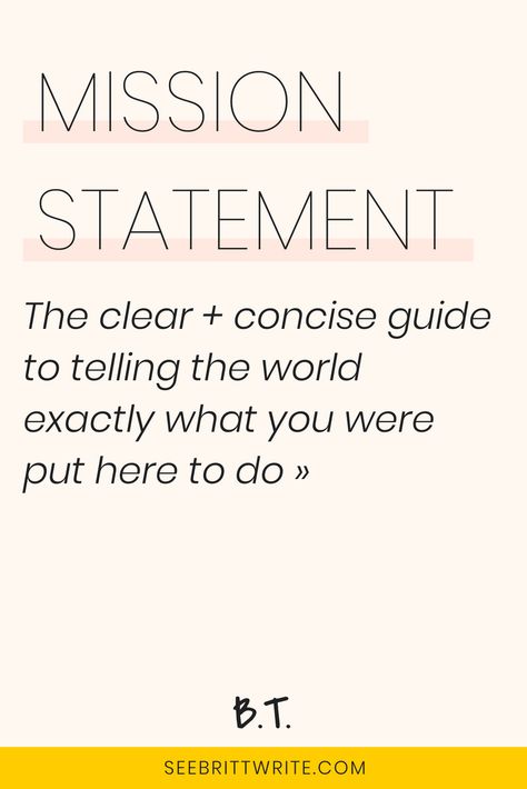 A clear + concise guide to telling the world exactly what you were put here to do, who you help, and how you do it. Welcome to the mission statement boot camp for online business owners, creative entrepreneurs, shop owners, and bloggers. Regional, Business Tips, Personal Mission Statement Quotes, Business Mission Statement, Mission Statement Examples Business, Coaching Business, Mission Statement Examples, Writing A Mission Statement, Business Mission