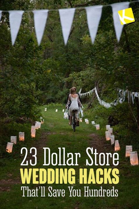22 Dollar Store Wedding Hacks That'll Save You Hundreds - The Krazy Coupon Lady Wedding Planning, Pound Shops, Budget Wedding, Cheap Wedding, Dollar Stores, Wedding Freebies, Dollar Tree Wedding, Miami Florida, Wedding Costs