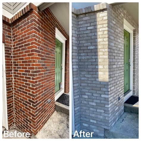 Don’t paint your brick—let us stain it for a more natural appearance. Design, Haus, Brick, Inredning, House Exterior, House Front, Arquitetura, Tuin, Deco