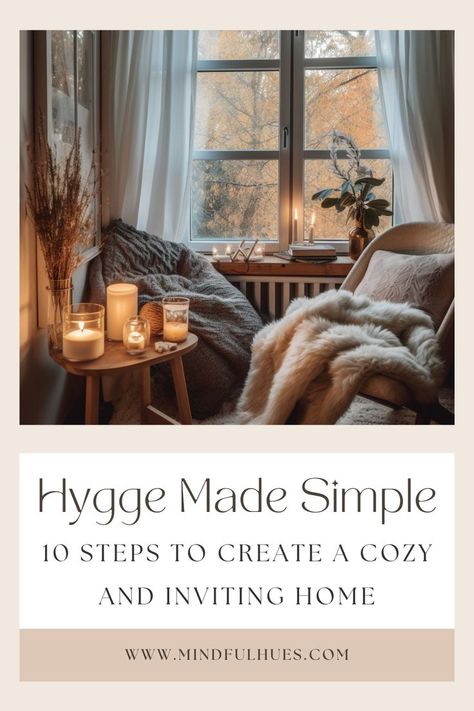 Cozy reading nook in Scandinavian Decorating Style Inspiration, Ideas, Cozy Hygge, Hygge Bedroom Ideas, Hygge Bedroom, Hygge Room, Hygge Home, Cozy Living Rooms, Cozy Winter Decor