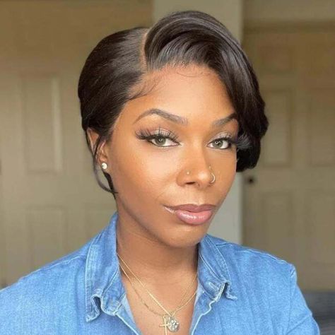 Synthetic Lace Front Wigs, Wigs With Bangs, Human Hair Lace Wigs, Bob Lace Front Wigs, Lace Front Wigs, Lace Frontal Wig, Pixie Cut Wig, Wig Hairstyles, Short Hair Wigs