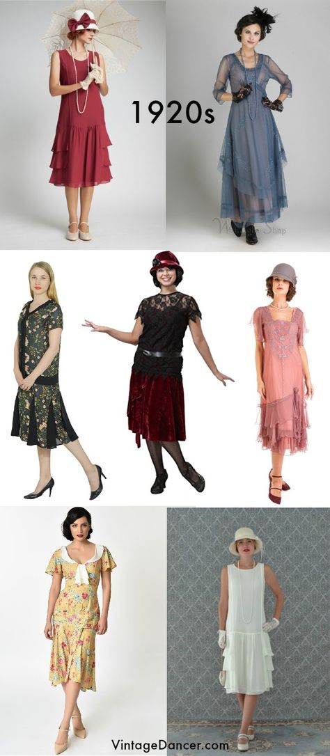 Non-flapper 1920s tea dresses, day dresses, many with sleeves. Find them at vintagedancer.com 1920s Day Dress, 1920s Fashion Diy, 1920s Ladies Fashion, 1920s Fashion Dresses, 1920s Dress, 1920s Fashion Women Dresses, 1920s Gatsby Outfit, 20s Fashion Dresses, 1920s Clothing