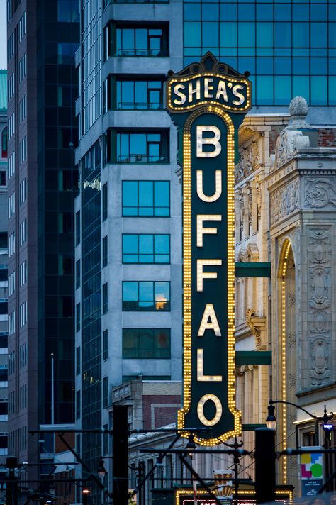 Sheas Theatre sign in downtown Buffalo NY Tattoos, Windows, Buffalo, Theatre Sign, Upstate New York, Nyc, New York, International Adventure, New York Photography
