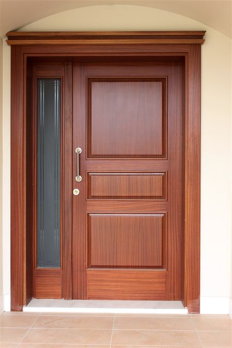 Home Décor, Exterior, Replace Exterior Door, Exterior Doors, Wood Doors Interior, Front Door Design Wood, Front Door Design, Wooden Doors Interior, Wooden Front Door Design