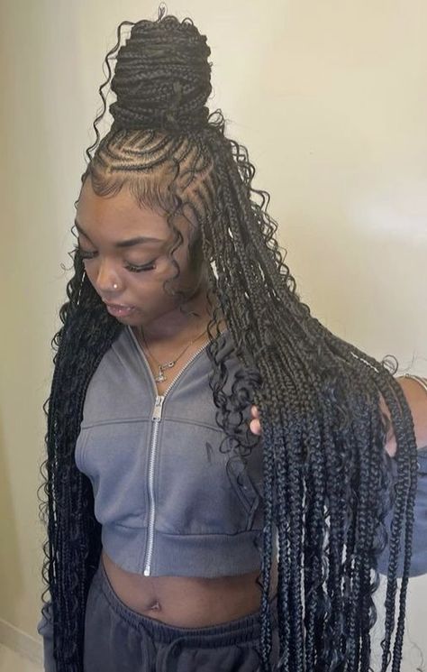 Protective Styles, Plaited Hairstyle, Braided Hairstyles, Outfits, Braided Cornrow Hairstyles, Box Braids Hairstyles For Black Women, Braided Hairstyles For Black Women, Braided Hairstyle, Braided Hairstyles For Teens