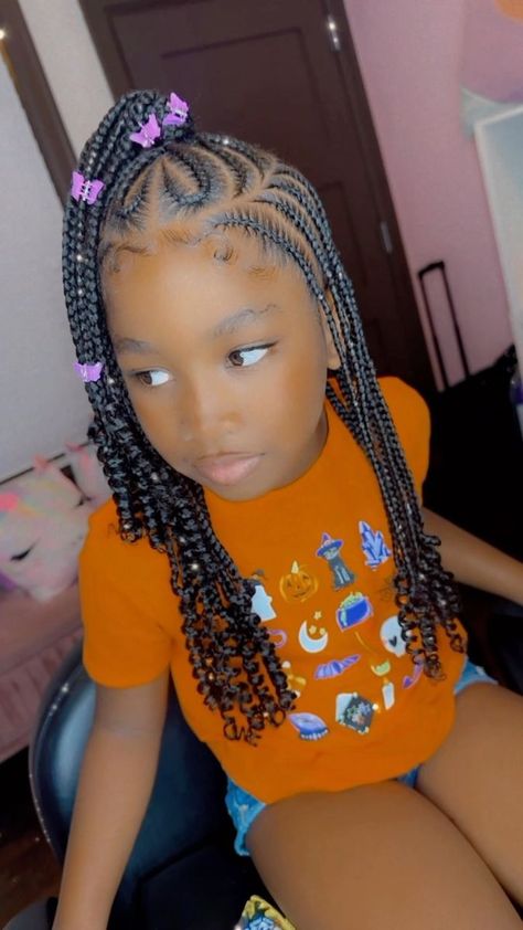 Two Braided Ponytails For Kids, Kids Braided Hairstyles, Braids For Little Girls, Braided Hairstyles For Kids, Kids Braids With Beads, Braids For Kids, Girls Hairstyles Braids, Girls Braided Hairstyles, Pretty Braided Hairstyles