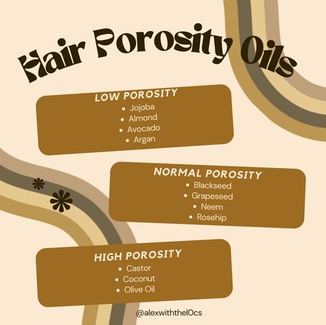 Here you will be able to find hair oils that fit best with your hair porosity Ideas, Hair Styles, Hair Tips, Curls, Haar, Curly, Natural, Textured Hair, Girl
