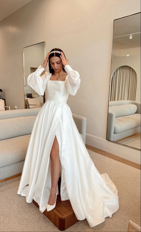 Wedding Dress, Wedding Dresses Sheer Sleeves, Long Sleeve Wedding Dress Vintage, Long Sleeve Wedding Dress Ball Gown, Elegant Long Sleeve Wedding Dresses, Empire Waist Wedding Dress, Wedding Dress Long Sleeve, Long Sleeve Wedding Dress Simple, Wedding Gowns With Sleeves