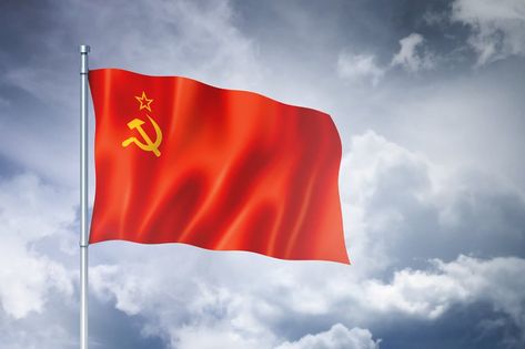 USSR, Soviet Union flag on a cloudy sky, three dimensional render Art, Country, Soviet Union Flag, Ussr Flag, Ussr, Soviet Union, Flag, Canada Flag, Country Flags