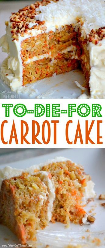 Mini Desserts, Carrot Cake, Easter Recipes, No Bake Desserts, The Best Carrot Cake, Recipe Cake, Best Carrot Cake, Oreo Dessert, Carrot Recipes