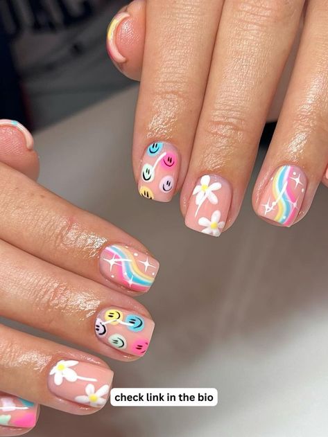 summer nails Nail Art Designs, Ongles, Cute Nails, Kuku, Pretty Nails, Fancy Nails, Happy Nails, Nails For Kids
