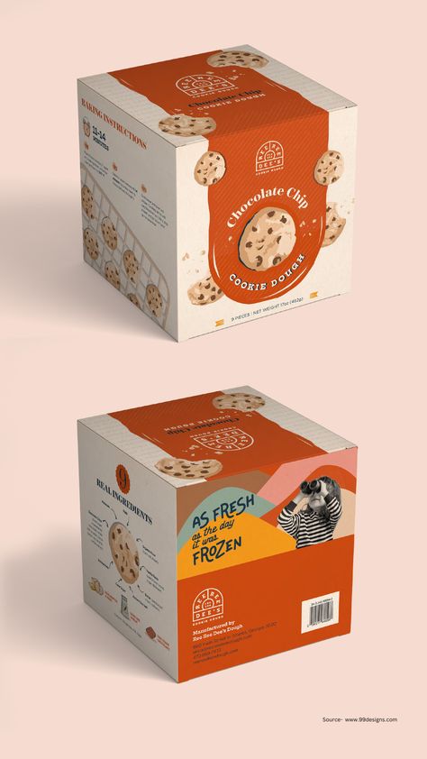 Attractive Cookies Box Packaging Design ideas Branding Design, Ideas, Packaging, Desain Grafis, Cake Packaging, Cookies Branding, Bakery Packaging, Menu Design Inspiration, Brand Packaging