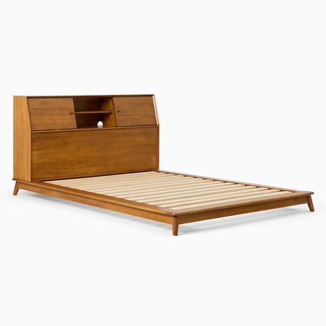 Top 10 Stylish Modern Sofa Designs to Set the Mood in Your Living Room Home Décor, Home, West Elm, Mid Century Headboard, Mid Century Bed, Platform Bed Storage, Mid Century Modern Bed, Modern Bed Frame, Headboard Storage