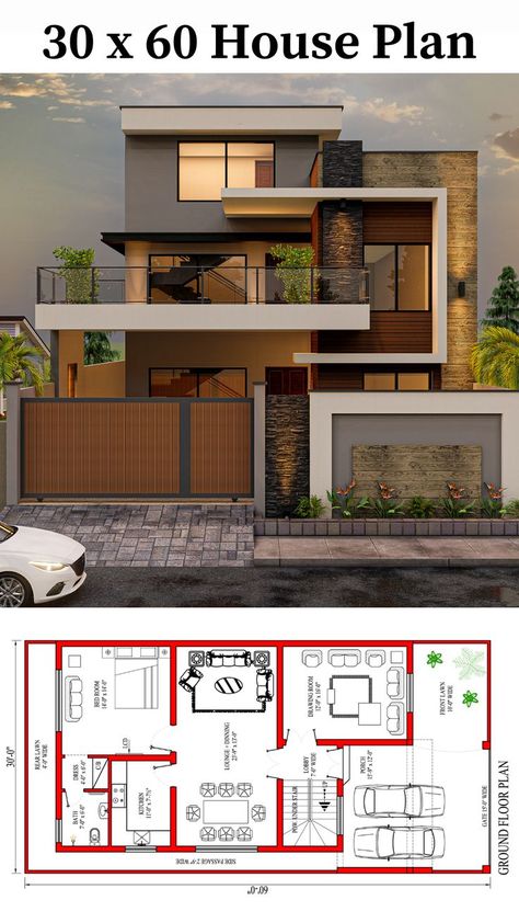 Layout, Design, Interior, Modern, Dekorasi Rumah, Haus, Minimal House Design, House, House Elevation