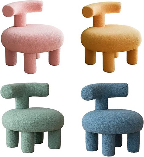 Amazon.com: LUGSHIREE Animal Sheep Ottoman Pouf Chair , Cute Small Upholstered Tufted Foot Stool Ottoman for Adults and Kids,Living Room Bedroom Home Decor(White) : Home & Kitchen Design, Decoration, Home Décor, Kids Sofa Chair, Stool Chair, Sofa Chair, Pouf Chair, Kids Pouf, Chairs For Kids