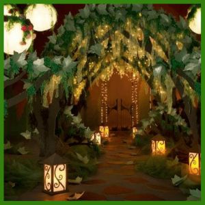 Creative Ideas to plan a faerie garden themed kids party! | The Party Goddess! #faeries #fairygarden #kidsparty #eventplanning Decoration, Lanterns, Enchanted Forest Decorations, Enchanted Forest Wedding, Enchanted Garden, Enchanted Forest Prom, Enchanted Forest Theme, Enchanted Forest Party, Secret Garden Theme