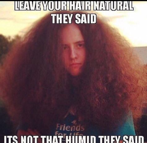 Frizzy hair Humour, Funny Quotes, Sayings, Funny Memes, Funny Relatable Memes, Really Funny, Hilarious, Hair Meme, Thick Hair Problems