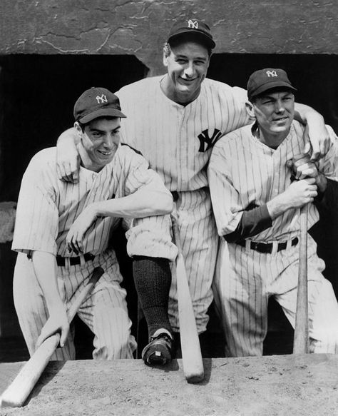 Joe Dimaggio and Lou Gehrig Photograph by National Baseball Hall of Fame Library Mlb, People, Baseball, Sports Figures, Joe Dimaggio, Bill Dickey, Better Baseball, New York Yankees Baseball, Yankees Team
