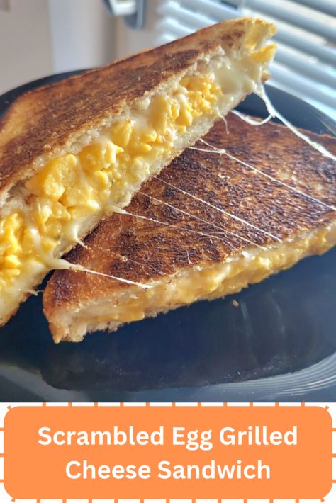 Scrambled Egg Grilled Cheese Sandwich Baby Food Recipes, Foods, Cheese, Sandwiches, Food, Yummy Breakfast, Quick Breakfast, Grill Breakfast, Egg Sandwiches