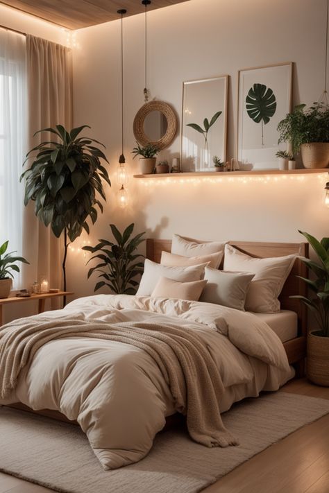 Create a mesmerizing bedroom ambiance with our lighting tips. Shop for the best fixtures on our Amazon affiliate link and revamp your space. Start the magic today! Interior, Bedroom Lighting Design, Bedroom Ambiance, Bedroom Light Fixtures, Light Bedroom, Light And Airy Bedroom, Modern Bedroom Decor, Cozy Bedroom Lighting, Natural Bedroom Decor