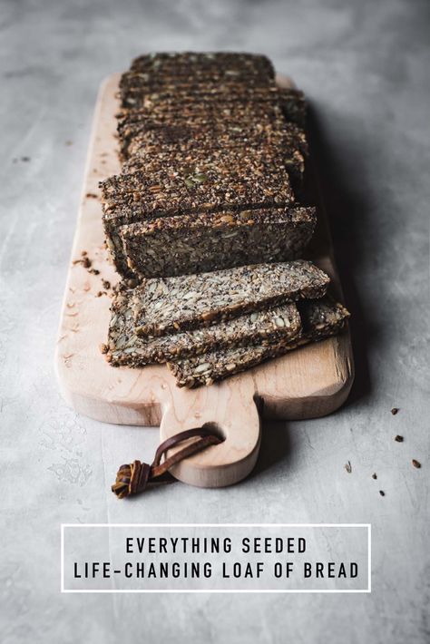 EVERYTHING SEEDED LIFE-CHANGING LOAF OF BREAD - ful-filled Food Processor, Snacks, Seeds, Vegans, Healthy Recipes, Grain Free, Fruit, Seed Bread, Raw Pumpkin Seeds
