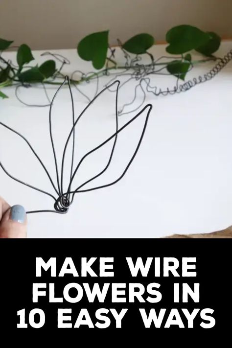 How to Make Wire Flowers Van, Ideas, Wire Craft, Crafts, Diy, Wire Flowers, Wire Crafts, Wire Jigs, Wire Work