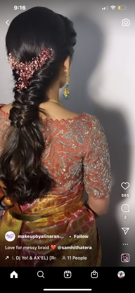 Design, Ideas, Saree Hairstyles, Indian Hairstyles For Saree, Hair Style On Saree, South Indian Bride Hairstyle, Indian Hairstyles, Simple Hairstyle For Saree, Indian Bride Hairstyle