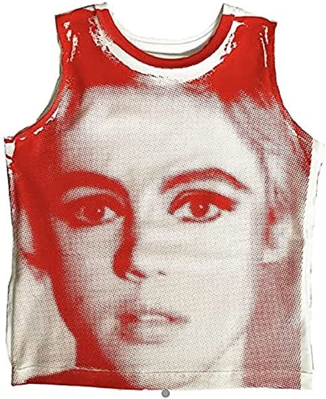 Women E-Girls Graphic Tank Tops Vintage 90s Sleeveless Face Portrait Printed Crop Top Y2k Streetwear (#6-Orange, M, m) at Amazon Women’s Clothing store Diy, Tank Tops, Tops, Wardrobes, Crop Tops, Outfits, Graphic Tank Tops, Graphic Print Top, Graphic Tank