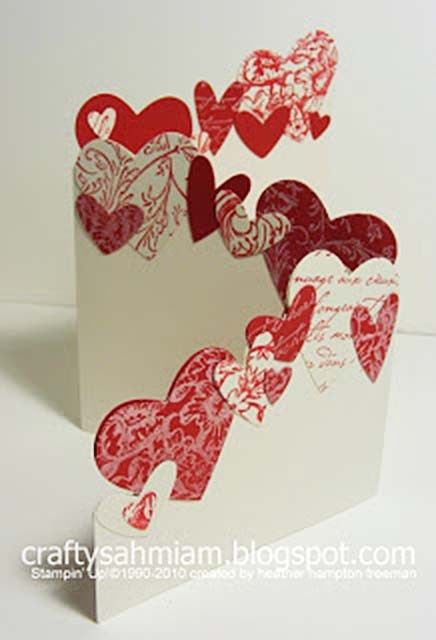DIY Valentines Day Cards - Funny and Cute Ideas for Handmade Cards. Looking for some awesome ideas to create handmade DIY Valentine's Day cards? I've searched on Pinterest and on some DIY blogs and made a collection of my favorite ideas. Let me know if you like them, and save them to your Valentine's board on Pinterest! #valentines #valentinesday #valentinescards #crafts #diy #cards Cardmaking, Diy, Tri Fold Cards, Stamped Cards, Card Craft, Cards Handmade, Card Ideas, Folded Cards, Diy Cards
