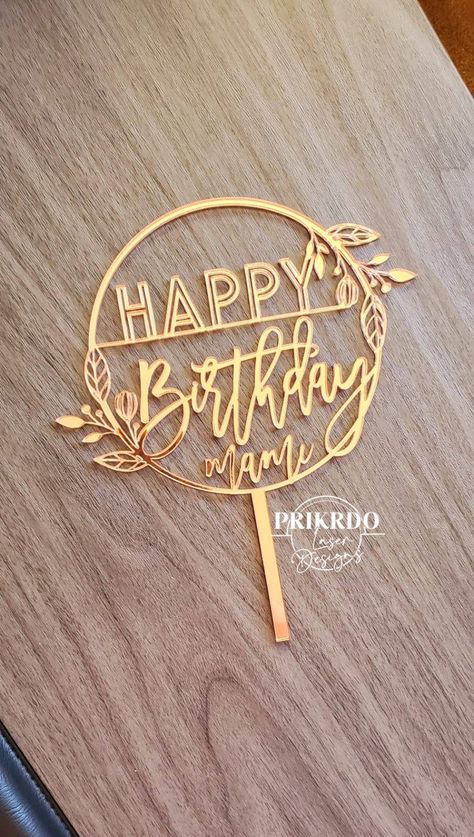40th Birthday Cake Topper, Personalized Cake Topper Birthday, Personalized Cake Toppers, Wood Cake Topper Birthday, Gold Cake Topper Birthday, Birthday Cake Toppers, Birthday Cake Topper Printable, Soccer Cake, Wood Cake Topper
