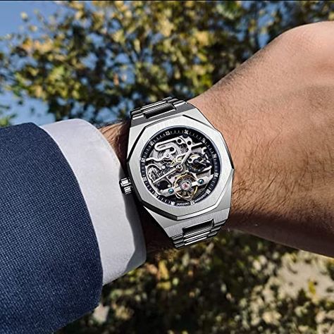 Mechanical Watch Men, Automatic Watches For Men, Watches For Men, Watch For Men, Wristwatch Men, Mechanical Watch, Watch Bands, Watches Unique, Automatic Watch