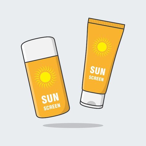 Sunscreen lotion and sunscreen cream car... | Premium Vector #Freepik #vector #sunblock #sun-block #sun-screen #sunscreen-cream Lund, Sunscreen, Sun Protection, Sunscreen Lotion, Sun Cream, Natural Sunscreen, Lotion, Sun Tan, Suncreen