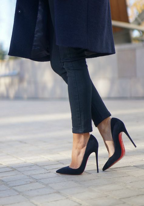 Strappy high heels