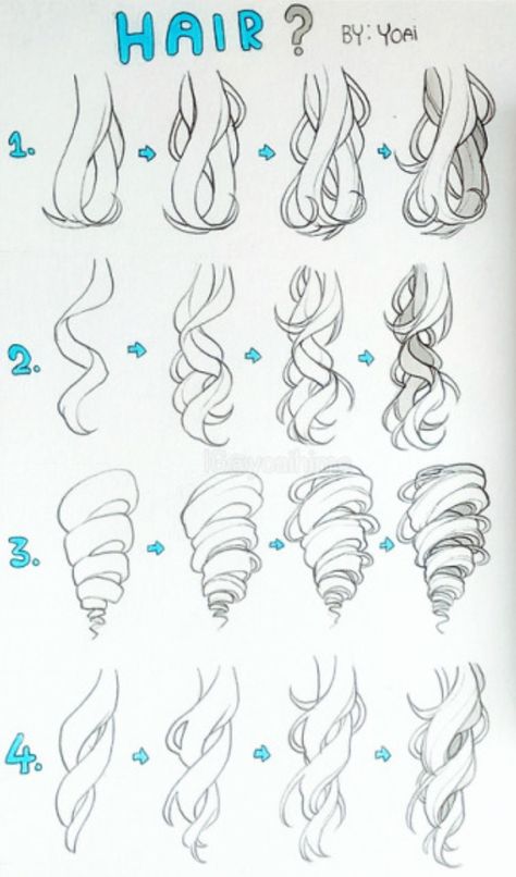 Drawing Tips, Drawing Techniques, Drawing Hair Tutorial, How To Draw Hair, Hair Sketch, Manga Hair, Drawing Poses, Drawing Tutorial, Anime Drawings Tutorials