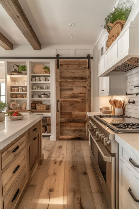 40 Rustic Farmhouse Kitchen Ideas for a Beautiful Home Home, Country Kitchen Cabinets, Rustic Kitchen Cabinets, Farmhouse Kitchen Cabinets, Rustic Kitchen Island, Rustic Farmhouse Kitchen Decor, Rustic Kitchen Design, Modern Farmhouse Kitchen Cabinets, Farm House Kitchen Ideas