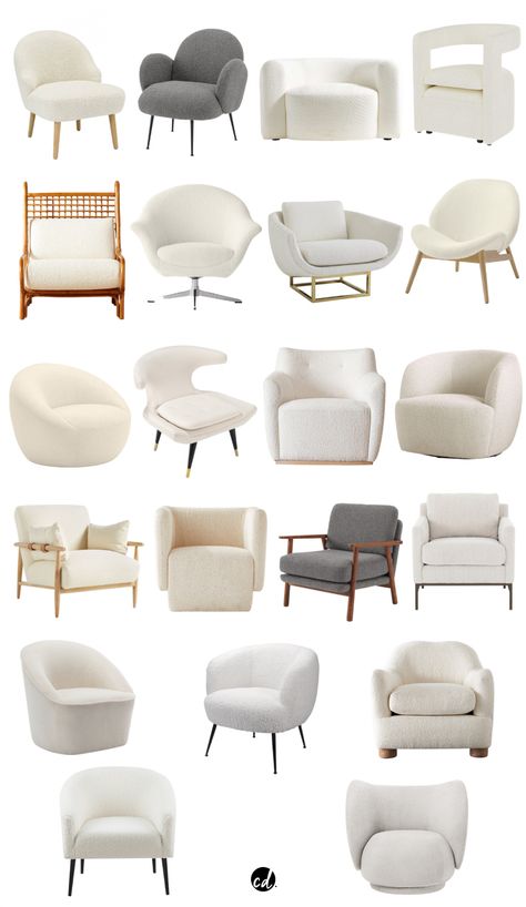 21 Beautiful Boucle Accent Chair Favourites Roundup Chloe Dominik Inspiration, Interior, Rum, Design, Inspo, Modern, Ev Düzenleme Fikirleri, Bord, Case