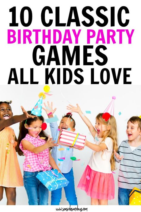 Traditional birthday party games for kids. The best retro party games like pin the tail on the donkey and pass the parcel. How to throw a great kids birthday party on a budget and have lots of fun with these old school party games. Retro, Ideas, School Party Games, School Birthday Party, School Parties, Birthday Party Games For Kids, Birthday Games For Kids, Birthday Party Games, Kids Party Games