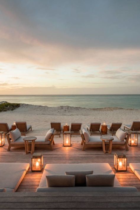 Amanyara is a luxury hotel on the island of Providenciales in the Turks and Caicos. This resort’s contemporary architecture and design, delectable cuisine, and discreet, personalized service make it one of the most sought-after destinations for those seeking an idyllic retreat. Located on 18 acres of pristine beachfront, this resort is perfect for couples looking to indulge in an intimate getaway. Beach Resorts, Beach Resort Design, Beachfront, Beach Hotels, Luxury Beach Resorts, Dockside, Beach Club, Beach Lounge, Pool Bar