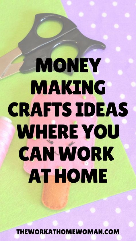 Ideas, Crafts, Work From Home Tips, Make Money From Home, Work From Home Jobs, Craft Jobs, Things To Sell, Way To Make Money, Small Business From Home