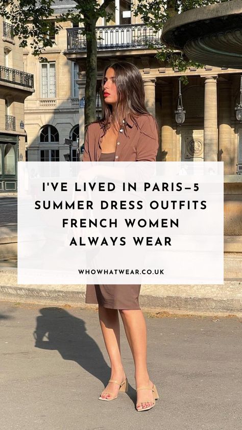 Ideas, Inspiration, Lady, Paris, What To Wear In Paris Summer, Summer In Paris Outfit, Parisian Style Dress, Parisian Dress, Summer Europe Outfits