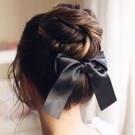 40 Best Bridal Hairstyle Ideas for Your Wedding in 2022 | Allure Easy Trendy Hairstyles, Bow Bun, Bow Tie Hair, Hairstyles For Layered Hair, Bow Hairstyle, Hair Specialist, Cut Her Hair, Coily Hair, Elegant Hairstyles